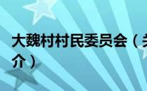 大魏村村民委员会（关于大魏村村民委员会简介）