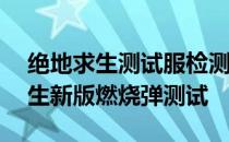 绝地求生测试服检测到异常路径——绝地求生新版燃烧弹测试