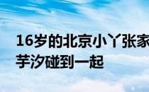 16岁的北京小丫张家齐和15岁的上海小囡陈芋汐碰到一起