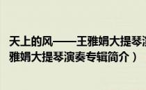 天上的风——王雅娟大提琴演奏专辑（关于天上的风——王雅娟大提琴演奏专辑简介）