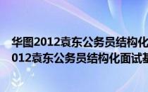 华图2012袁东公务员结构化面试基础精讲课程（关于华图2012袁东公务员结构化面试基础精讲课程简介）