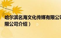 哈尔滨名海文化传媒有限公司（关于哈尔滨名海文化传媒有限公司介绍）