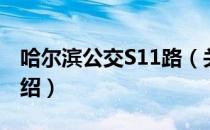 哈尔滨公交S11路（关于哈尔滨公交S11路介绍）