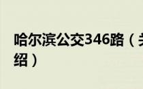 哈尔滨公交346路（关于哈尔滨公交346路介绍）