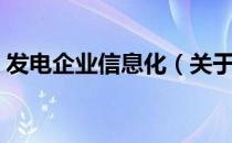 发电企业信息化（关于发电企业信息化介绍）