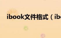 ibook文件格式（ibooks支持什么格式）