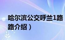 哈尔滨公交呼兰1路（关于哈尔滨公交呼兰1路介绍）