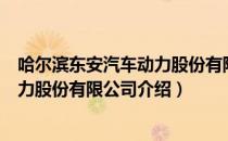 哈尔滨东安汽车动力股份有限公司（关于哈尔滨东安汽车动力股份有限公司介绍）