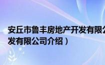 安丘市鲁丰房地产开发有限公司（关于安丘市鲁丰房地产开发有限公司介绍）