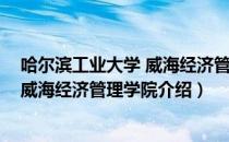 哈尔滨工业大学 威海经济管理学院（关于哈尔滨工业大学 威海经济管理学院介绍）