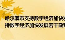 哈尔滨市支持数字经济加快发展若干政策（关于哈尔滨市支持数字经济加快发展若干政策介绍）