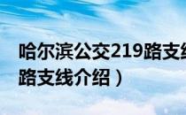 哈尔滨公交219路支线（关于哈尔滨公交219路支线介绍）