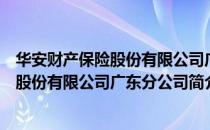 华安财产保险股份有限公司广东分公司（关于华安财产保险股份有限公司广东分公司简介）