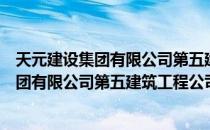 天元建设集团有限公司第五建筑工程公司（关于天元建设集团有限公司第五建筑工程公司简介）