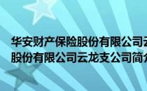 华安财产保险股份有限公司云龙支公司（关于华安财产保险股份有限公司云龙支公司简介）