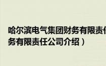 哈尔滨电气集团财务有限责任公司（关于哈尔滨电气集团财务有限责任公司介绍）