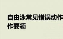 自由泳常见错误动作的分析与纠正 自由泳动作要领