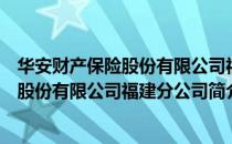 华安财产保险股份有限公司福建分公司（关于华安财产保险股份有限公司福建分公司简介）