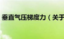 垂直气压梯度力（关于垂直气压梯度力简介）