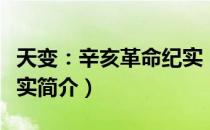 天变：辛亥革命纪实（关于天变：辛亥革命纪实简介）