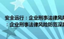 安全远行：企业刑事法律风险防范深层分析（关于安全远行：企业刑事法律风险防范深层分析介绍）