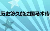 历史悠久的法国马术传统以索米尔黑骑士马术