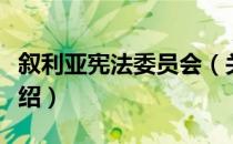 叙利亚宪法委员会（关于叙利亚宪法委员会介绍）