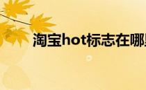 淘宝hot标志在哪里（taobaohot）