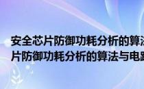 安全芯片防御功耗分析的算法与电路结构研究（关于安全芯片防御功耗分析的算法与电路结构研究介绍）