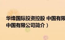 华烽国际投资控股 中国有限公司（关于华烽国际投资控股 中国有限公司简介）