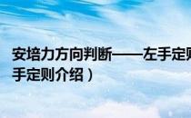 安培力方向判断——左手定则（关于安培力方向判断——左手定则介绍）