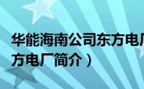 华能海南公司东方电厂（关于华能海南公司东方电厂简介）