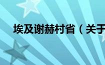 埃及谢赫村省（关于埃及谢赫村省简介）