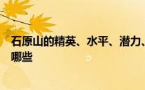 石原山的精英、水平、潜力、技能、信任推荐的培养层次有哪些 