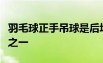 羽毛球正手吊球是后场正手上手主要击球技术之一