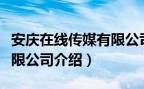 安庆在线传媒有限公司（关于安庆在线传媒有限公司介绍）