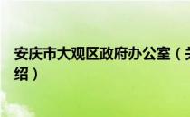 安庆市大观区政府办公室（关于安庆市大观区政府办公室介绍）