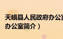 天峨县人民政府办公室（关于天峨县人民政府办公室简介）