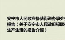 安宁市人民政府禄脿街道办事处关于北冲地质灾害影响群众生产生活的报告（关于安宁市人民政府禄脿街道办事处关于北冲地质灾害影响群众生产生活的报告介绍）