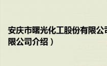 安庆市曙光化工股份有限公司（关于安庆市曙光化工股份有限公司介绍）