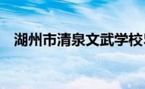 湖州市清泉文武学校528事件（528事件）