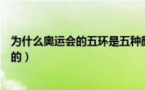 为什么奥运会的五环是五种颜色（为什么奥运会五环是白色的）