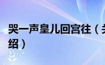 哭一声皇儿回宫往（关于哭一声皇儿回宫往介绍）