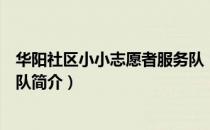 华阳社区小小志愿者服务队（关于华阳社区小小志愿者服务队简介）