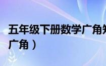 五年级下册数学广角知识点（五年级下册数学广角）