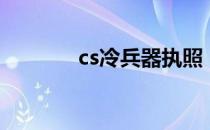 cs冷兵器执照（冷兵器执照）