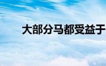 大部分马都受益于自由选择食物饲料