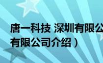 唐一科技 深圳有限公司（关于唐一科技 深圳有限公司介绍）