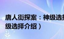 唐人街探案：神级选择（关于唐人街探案：神级选择介绍）