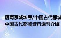 唐两京城坊考/中国古代都城资料选刊（关于唐两京城坊考/中国古代都城资料选刊介绍）